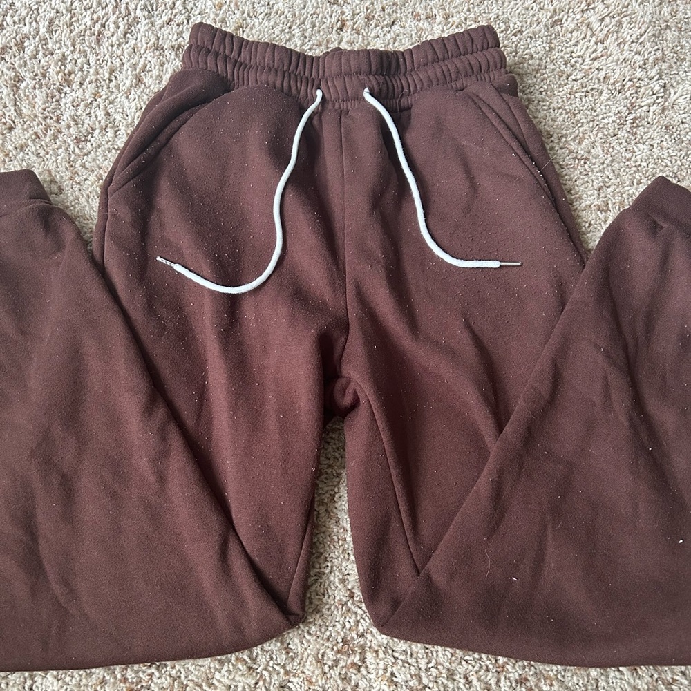 Dark brown sweatpants